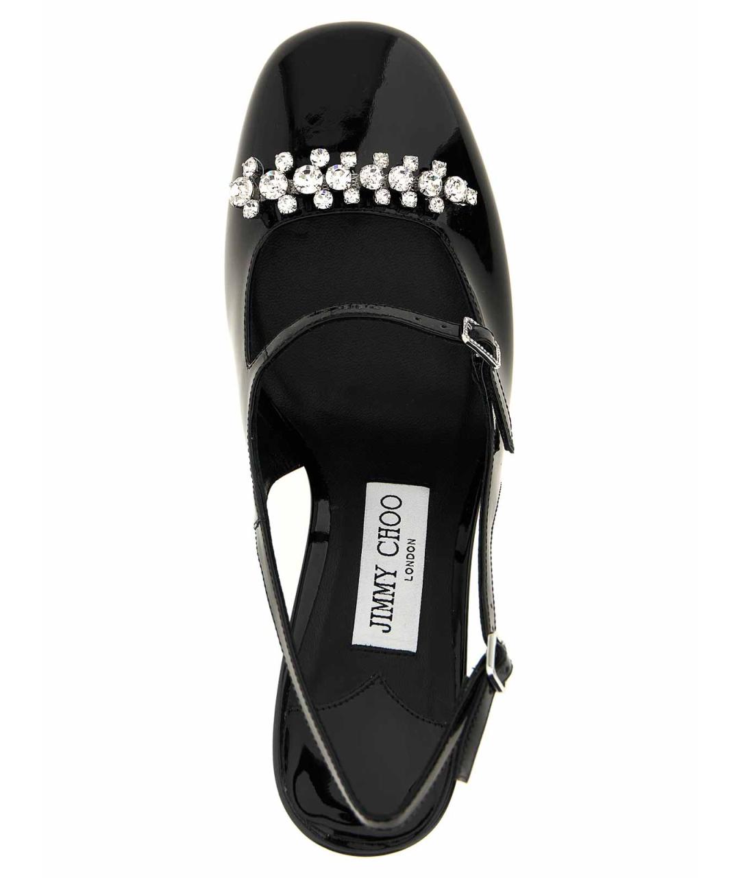 JIMMY CHOO Черные туфли из лакированной кожи, фото 4