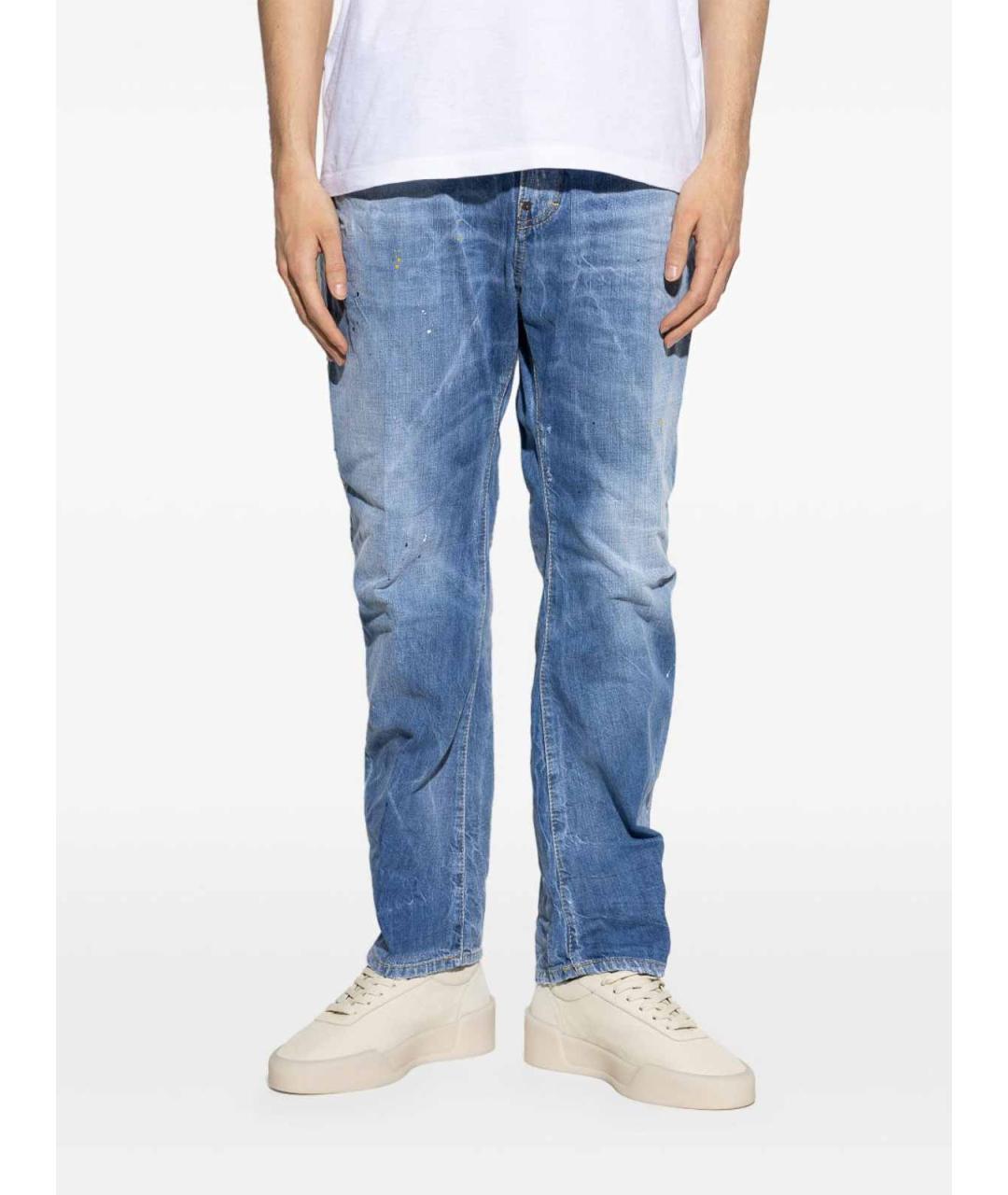 DSQUARED2 Синие хлопковые джинсы, фото 3
