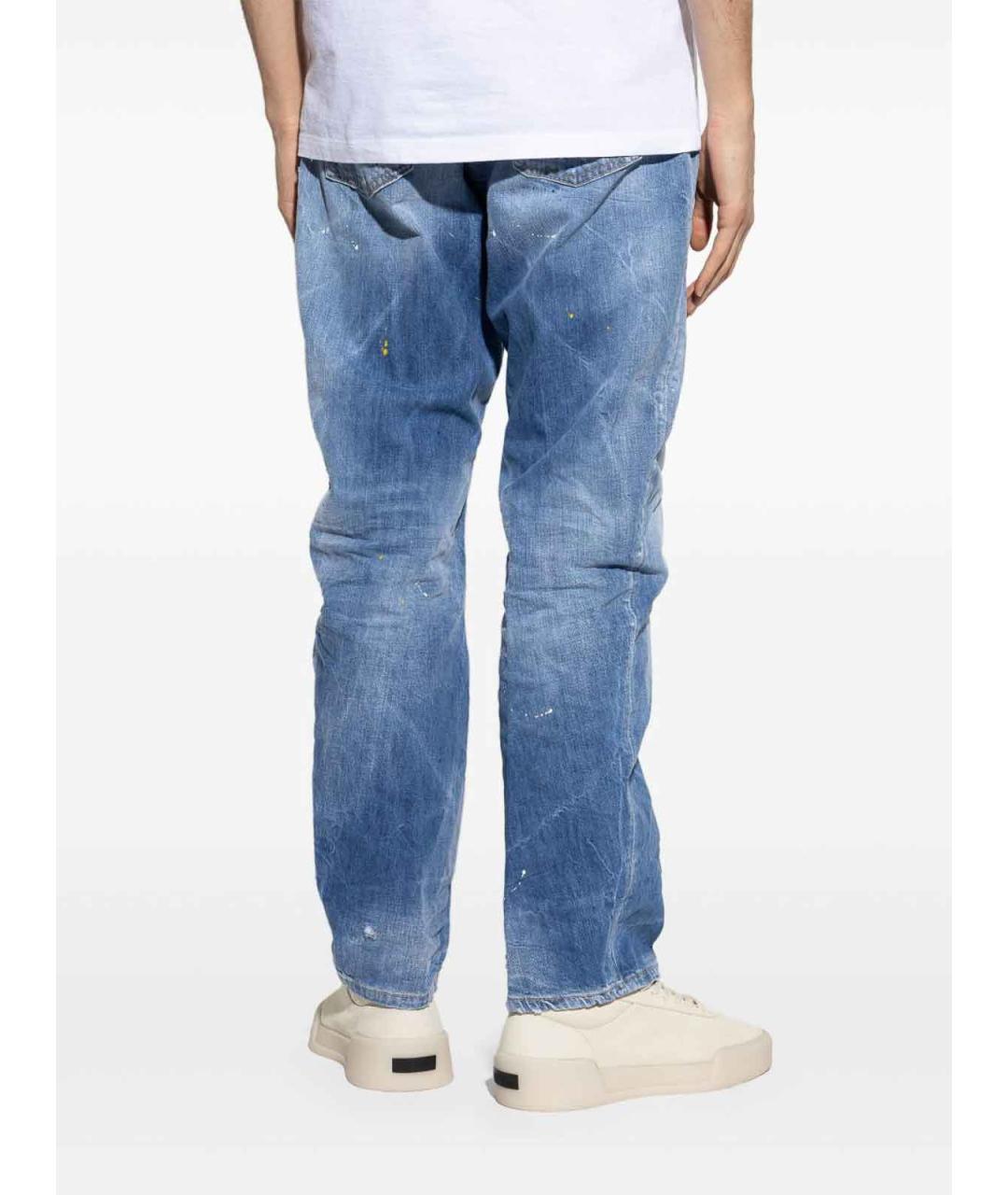 DSQUARED2 Синие хлопковые джинсы, фото 4