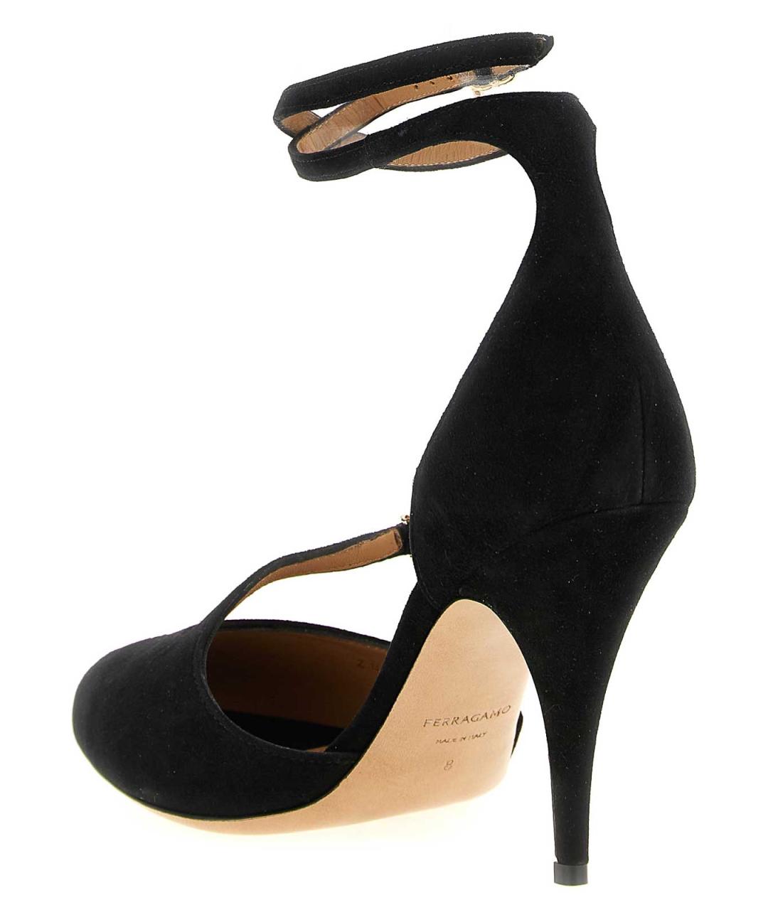 FERRAGAMO Черные сандалии, фото 3