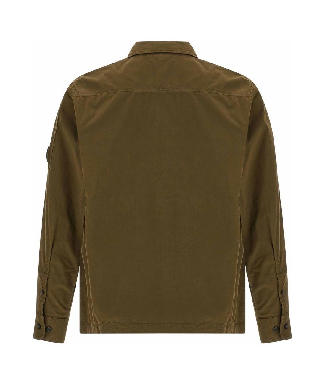 CP COMPANY Зеленая хлопковая кэжуал рубашка, фото 2