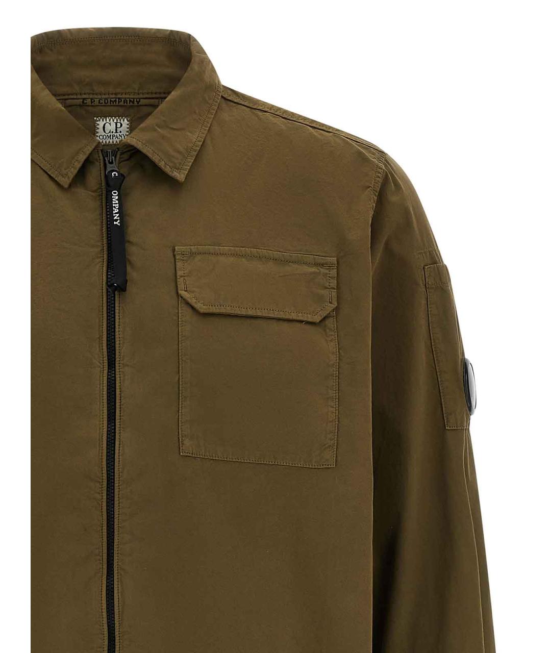 CP COMPANY Зеленая хлопковая кэжуал рубашка, фото 3