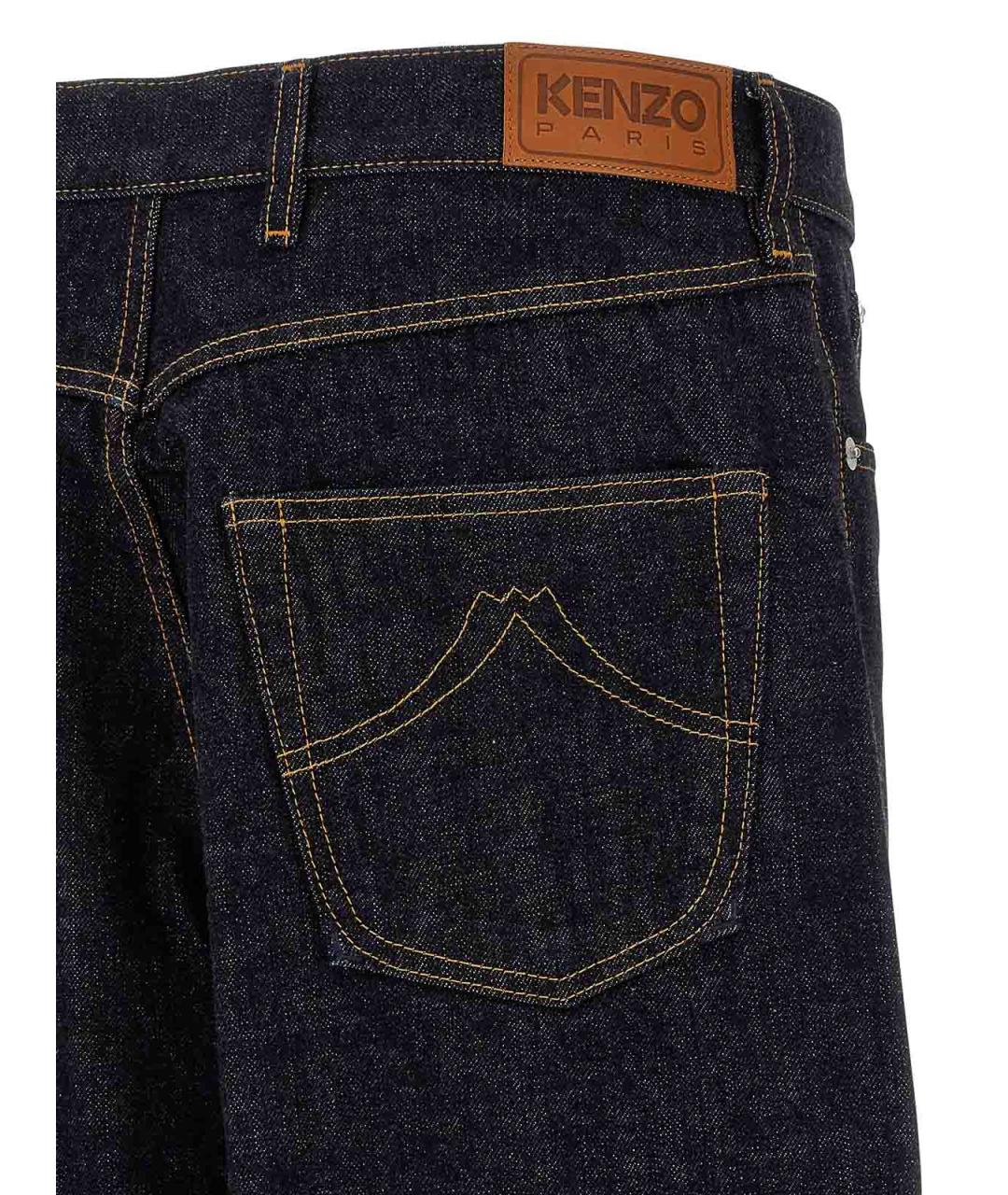 KENZO Синие хлопковые джинсы, фото 4