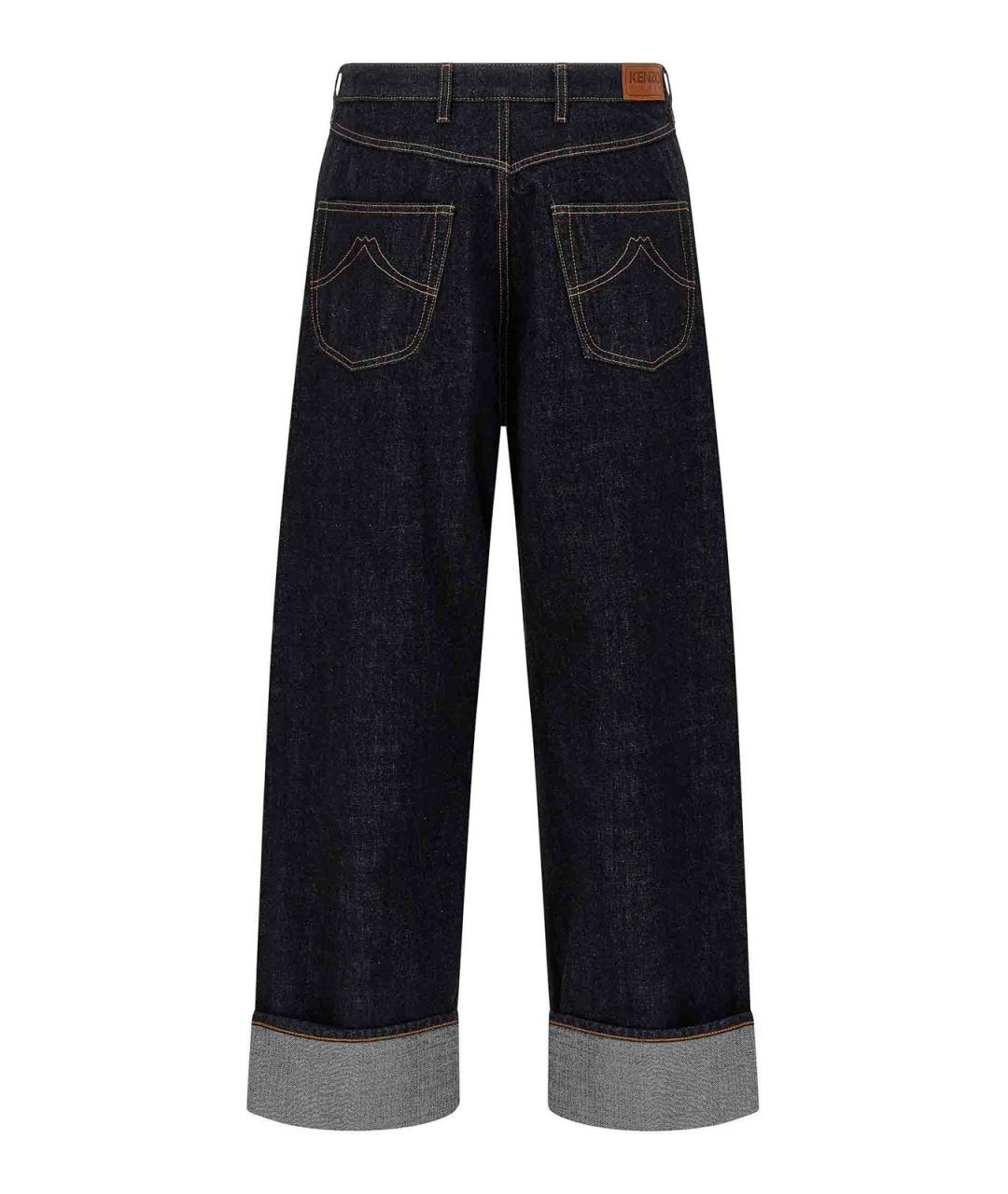 KENZO Синие хлопковые джинсы, фото 2