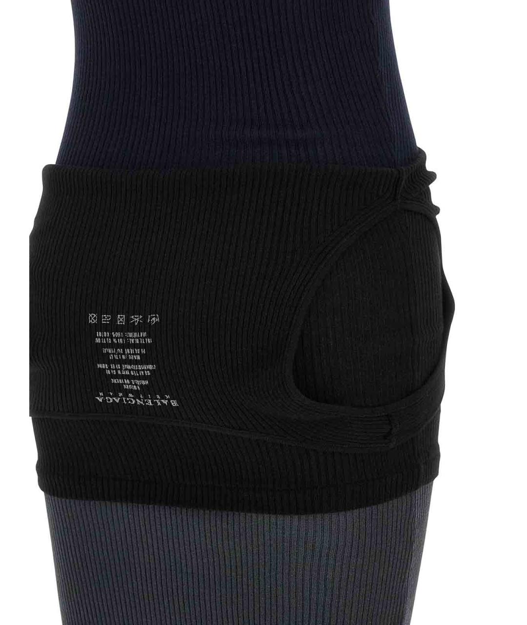 BALENCIAGA Черное хлопковое повседневное платье, фото 4