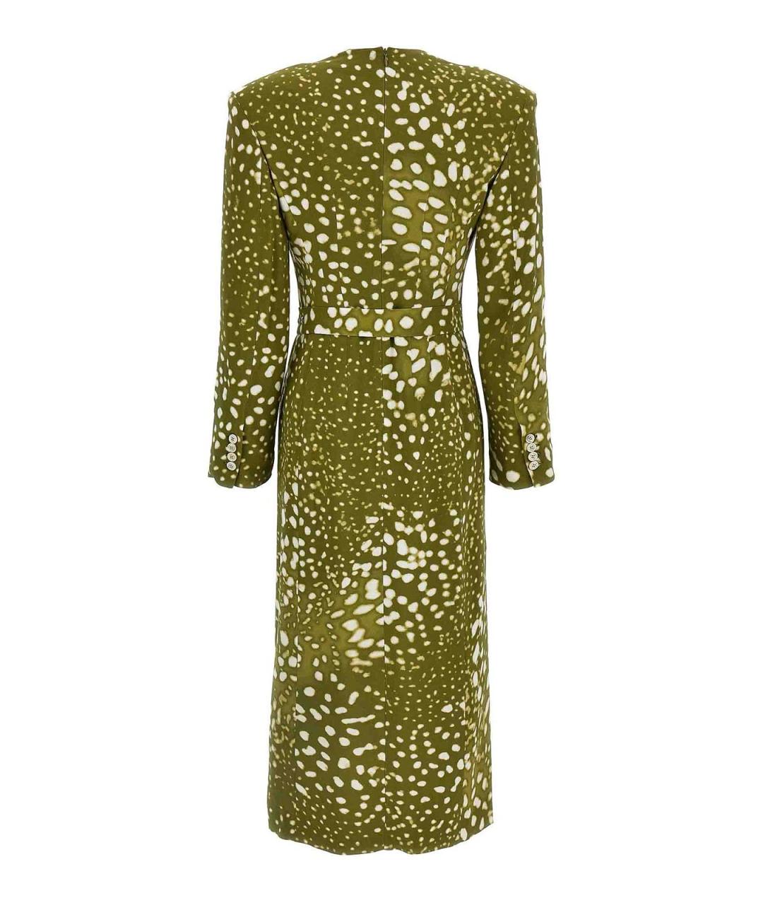 DRIES VAN NOTEN Зеленое вискозное повседневное платье, фото 2