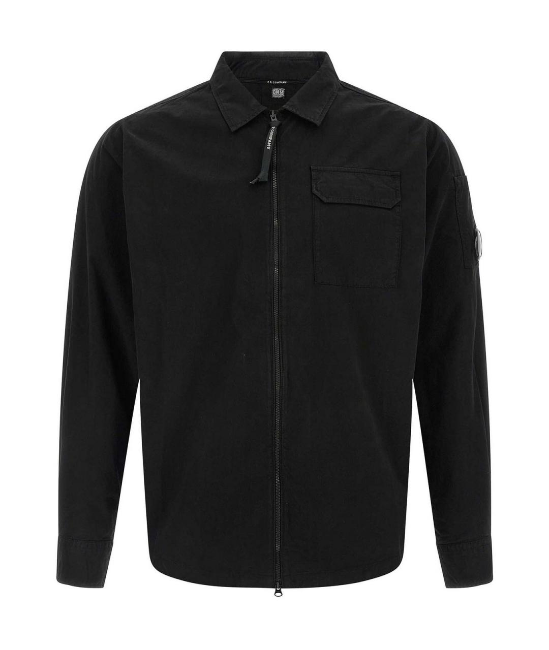CP COMPANY Черная хлопковая кэжуал рубашка, фото 1