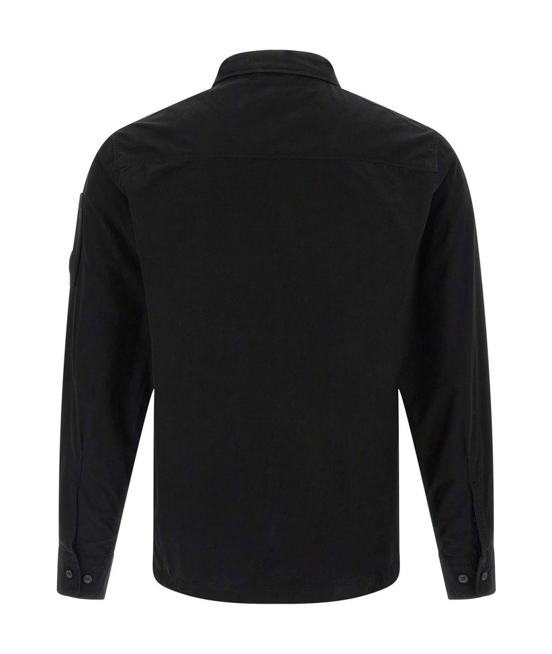 CP COMPANY Черная хлопковая кэжуал рубашка, фото 2