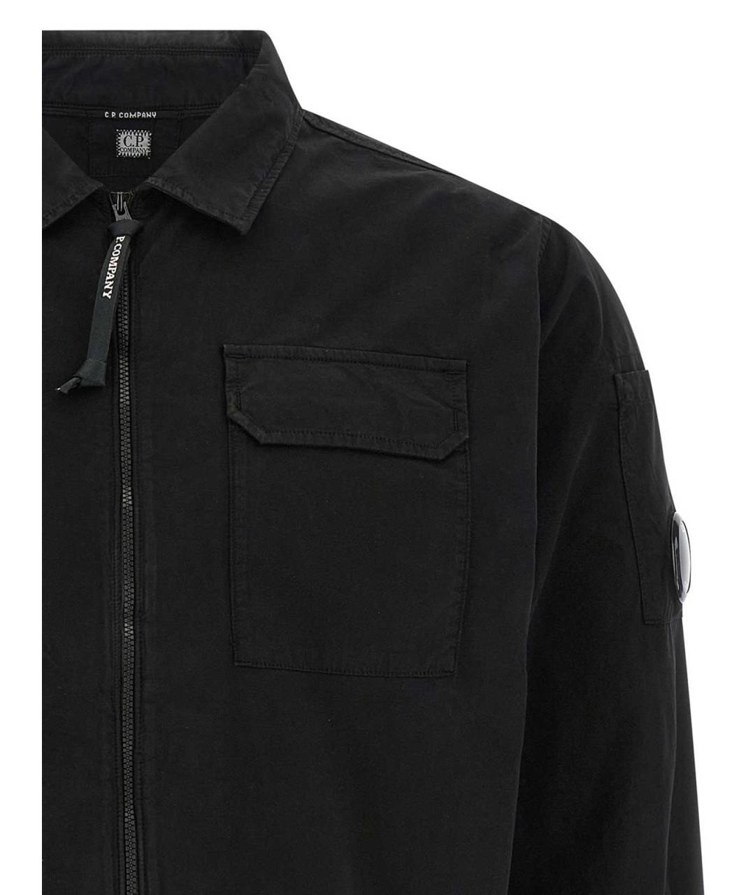 CP COMPANY Черная хлопковая кэжуал рубашка, фото 3