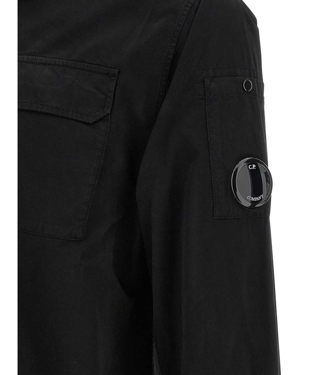 CP COMPANY Черная хлопковая кэжуал рубашка, фото 4