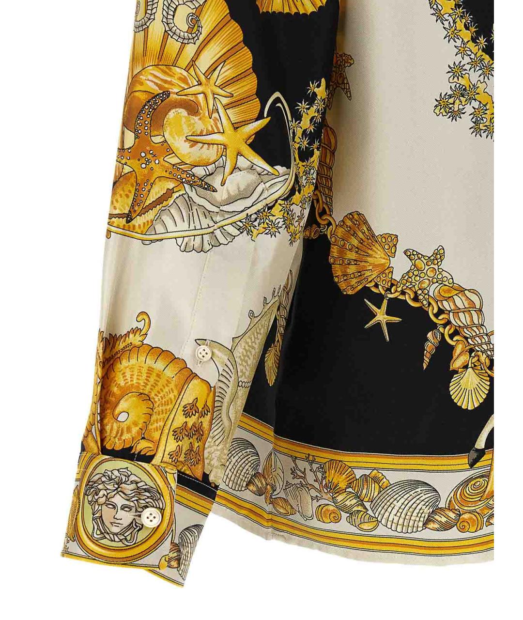 VERSACE Мульти шелковая кэжуал рубашка, фото 4