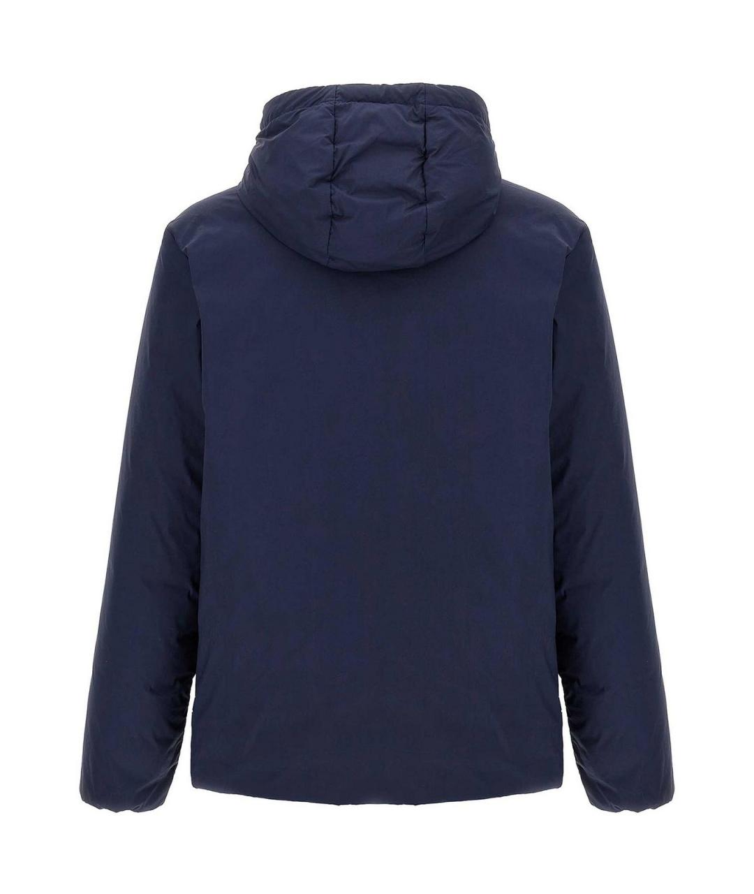 MONCLER Темно-синяя полиэстеровая куртка, фото 2