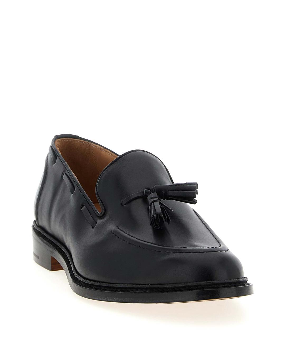 TRICKER'S Черные кожаные лоферы, фото 2