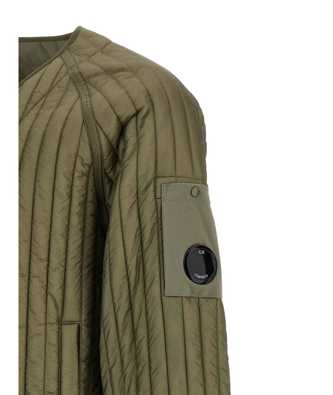 CP COMPANY Зеленая полиамидовая куртка, фото 4