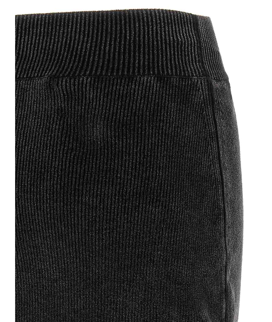 ALEXANDER WANG Черная хлопковая юбка миди, фото 4