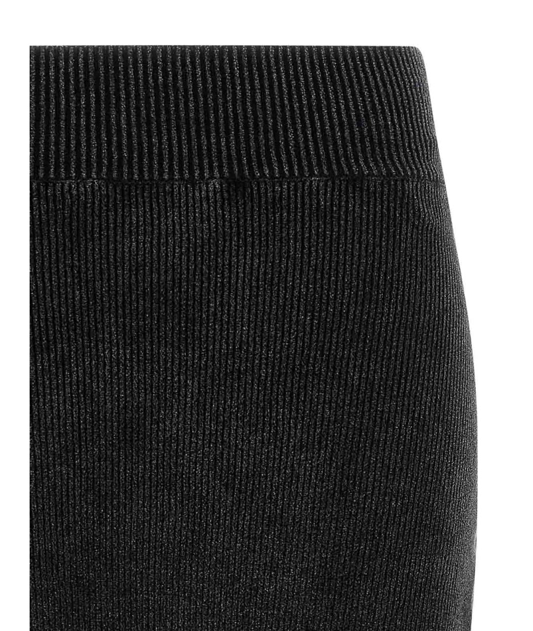 ALEXANDER WANG Черная хлопковая юбка миди, фото 3