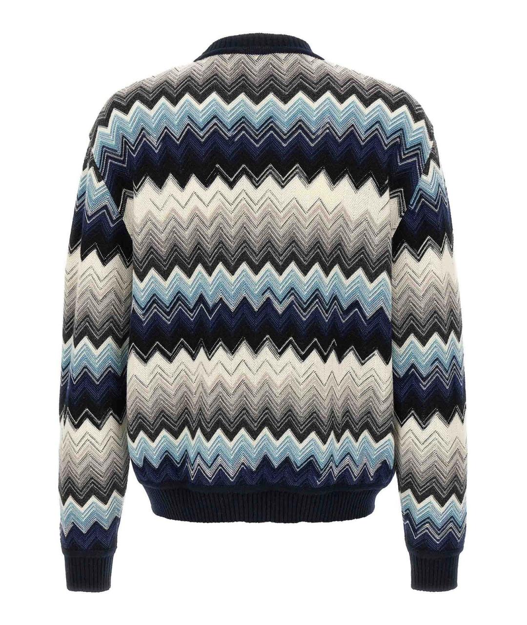 MISSONI Синий шерстяной джемпер / свитер, фото 2