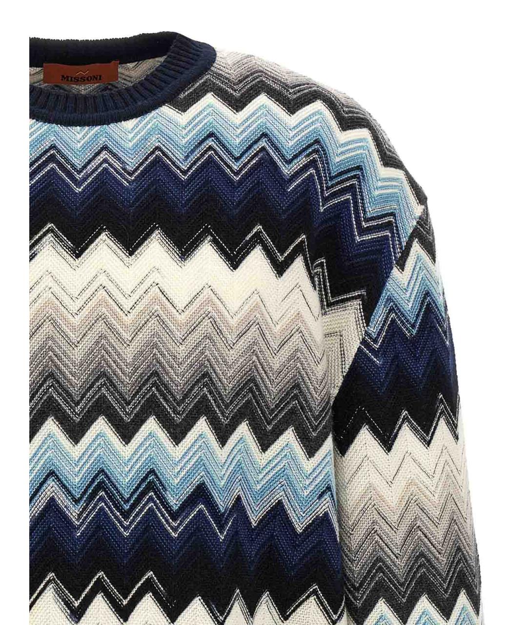 MISSONI Синий шерстяной джемпер / свитер, фото 3