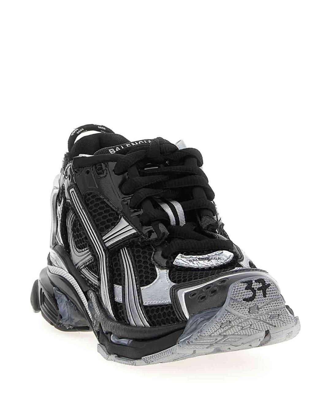 BALENCIAGA Черные синтетические кроссовки, фото 2