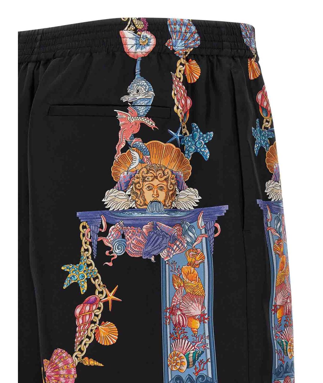VERSACE Мульти шелковые шорты, фото 4