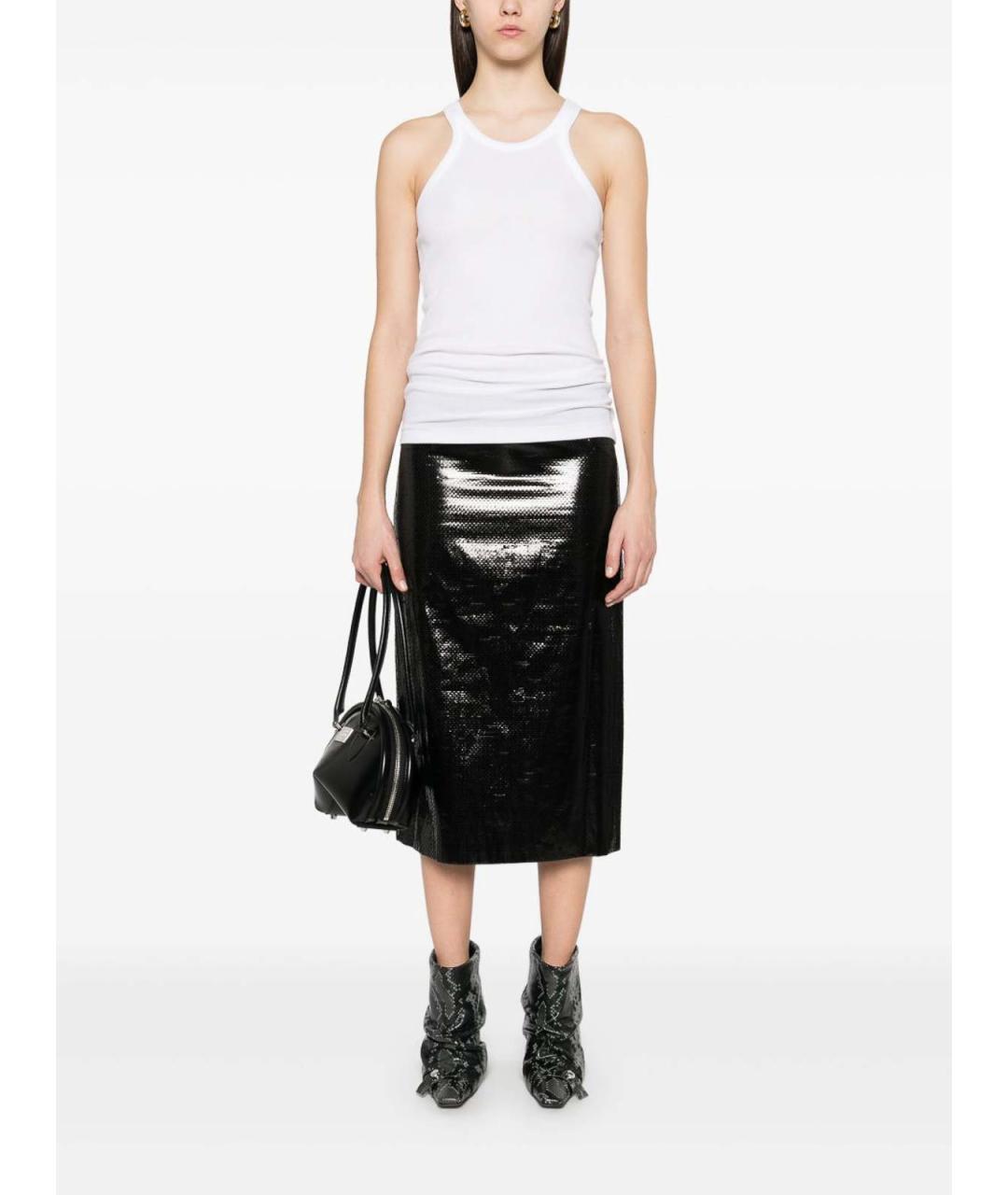 SPORTMAX Белая хлопковая майка, фото 4
