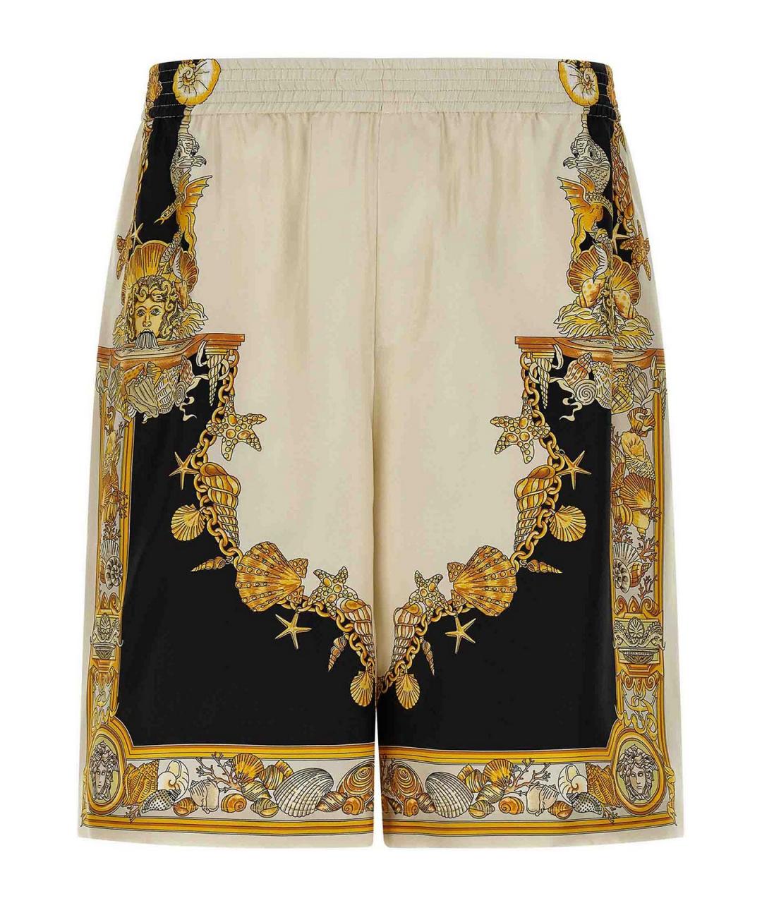 VERSACE Мульти шелковые шорты, фото 1