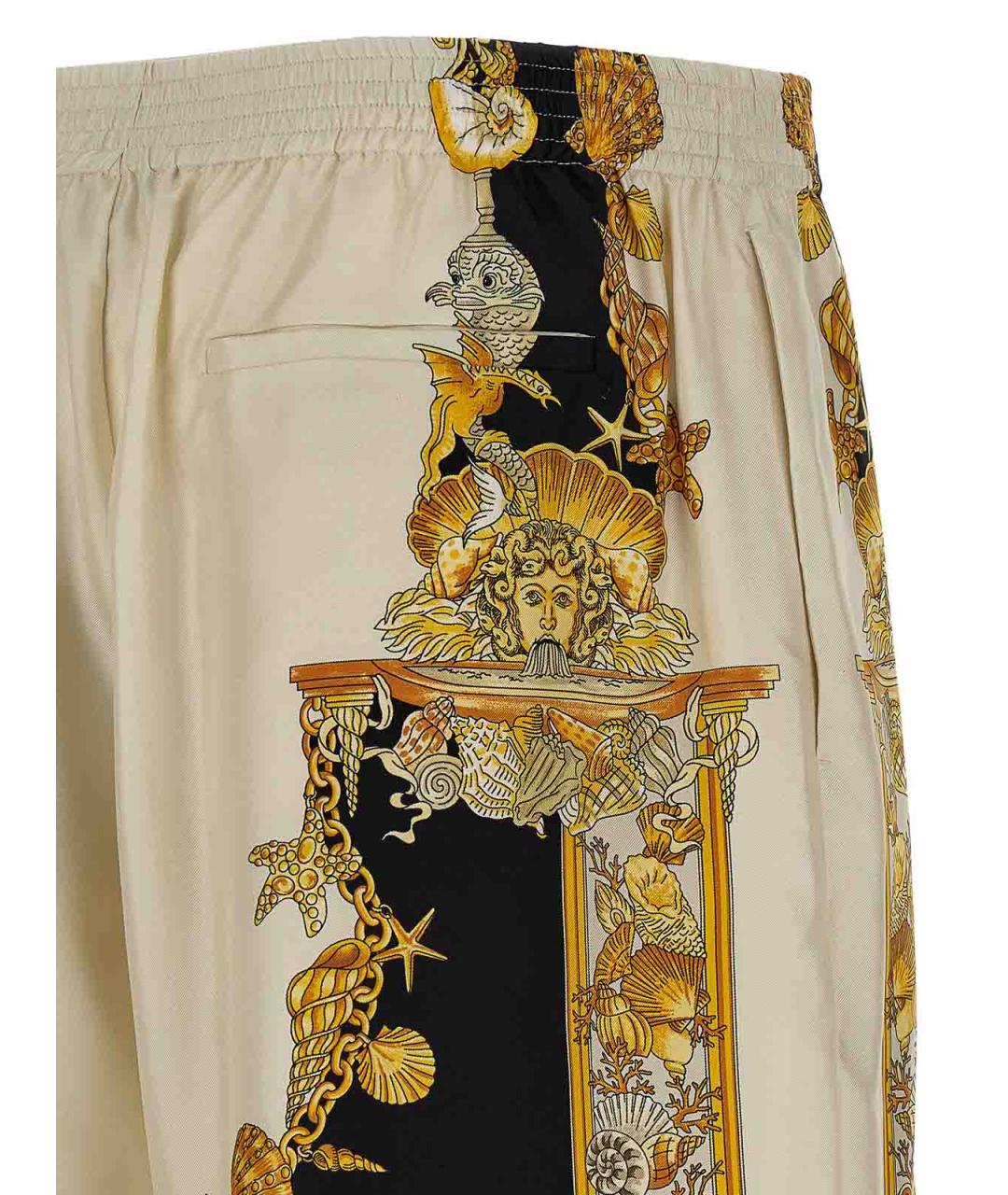 VERSACE Мульти шелковые шорты, фото 4