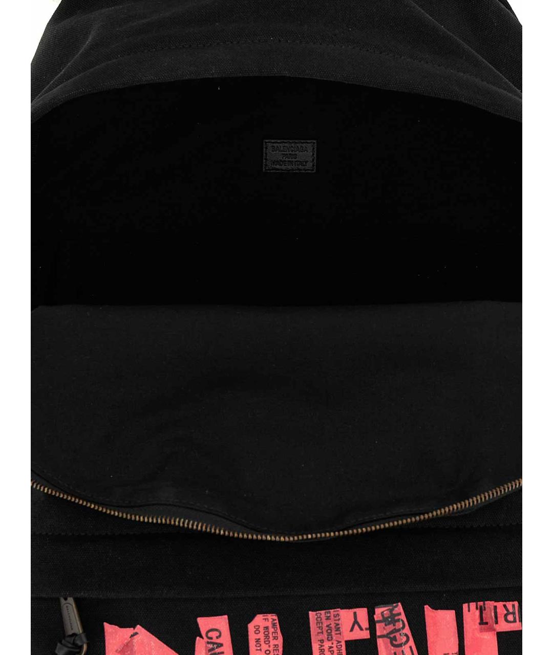 BALENCIAGA Черный синтетический рюкзак, фото 4