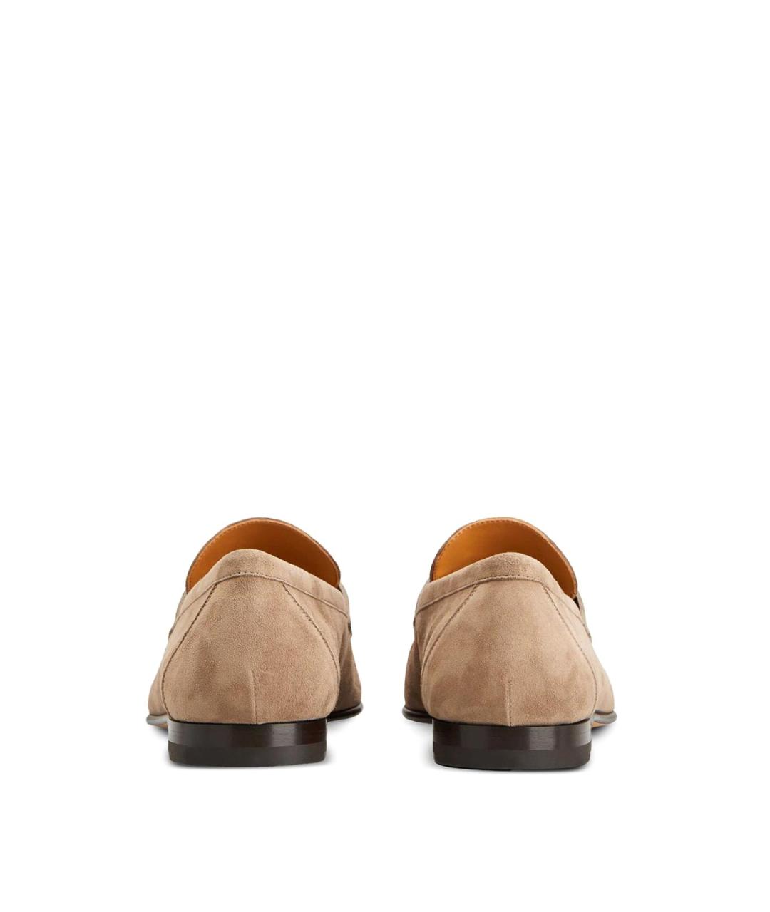 TOD'S Бежевые кожаные лоферы, фото 3