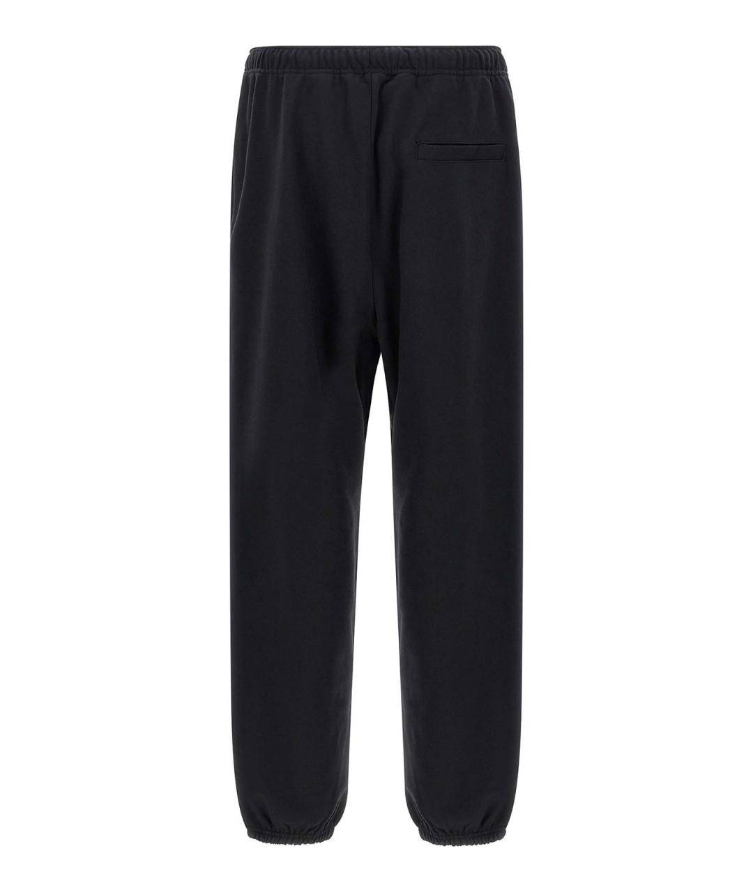 Y-3 Черные хлопковые повседневные брюки, фото 2