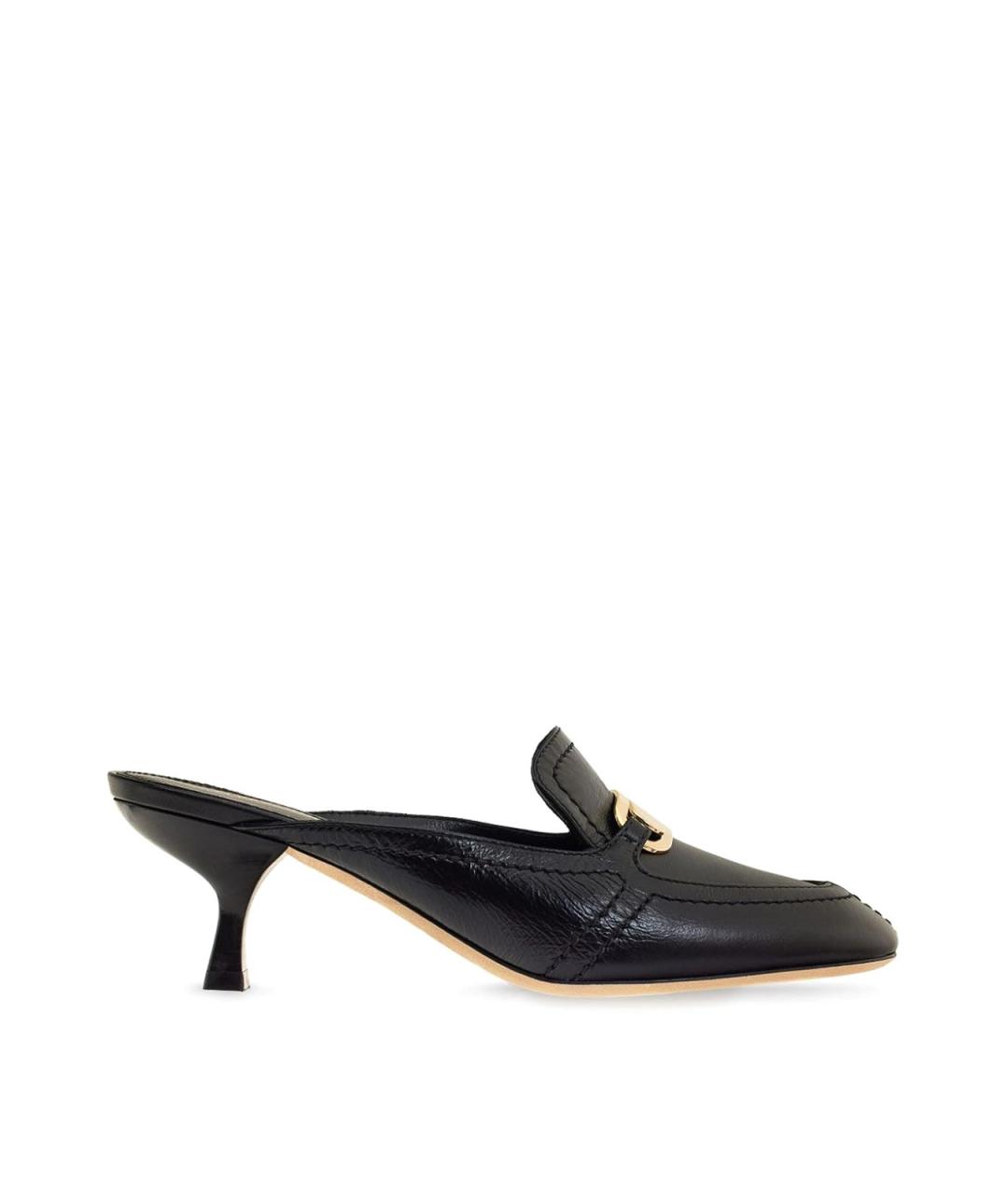 FERRAGAMO Черные кожаные сандалии, фото 1