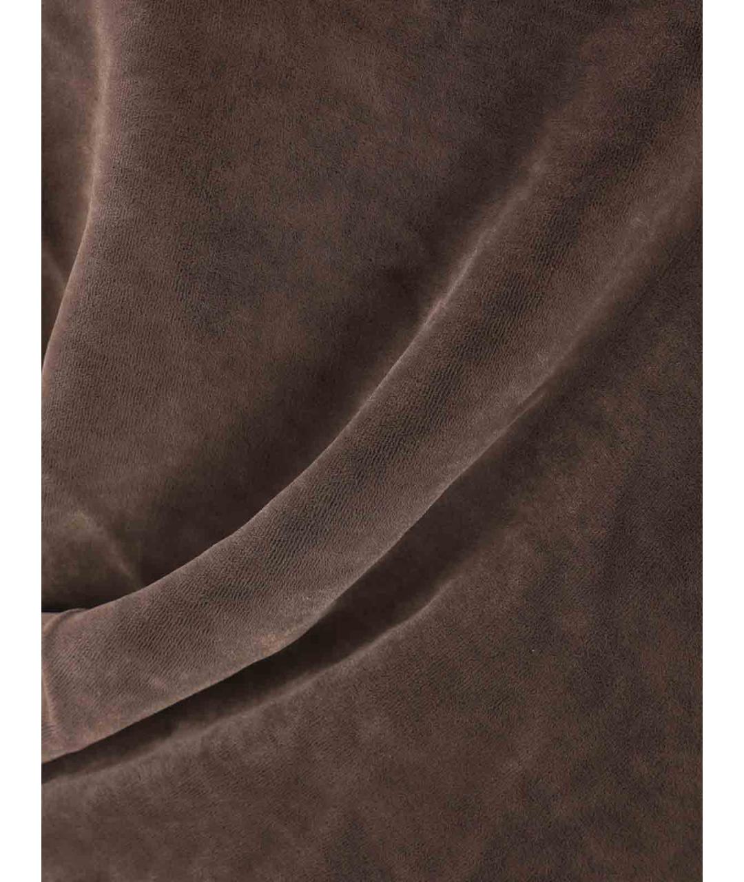 RICK OWENS Коричневая футболка, фото 3