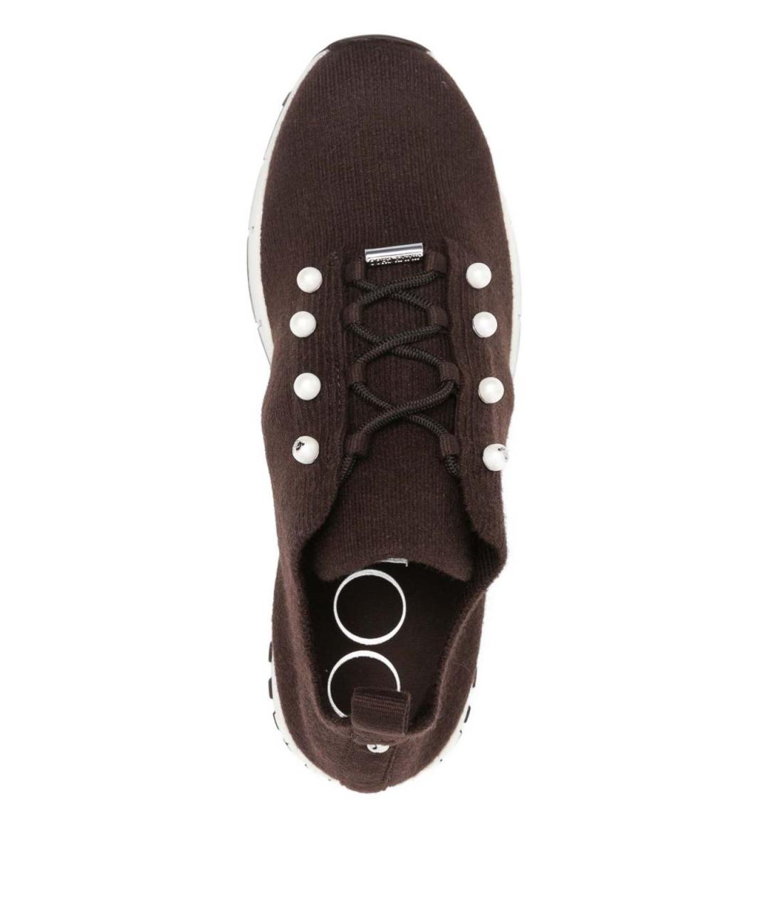 JIMMY CHOO Коричневые кроссовки, фото 3