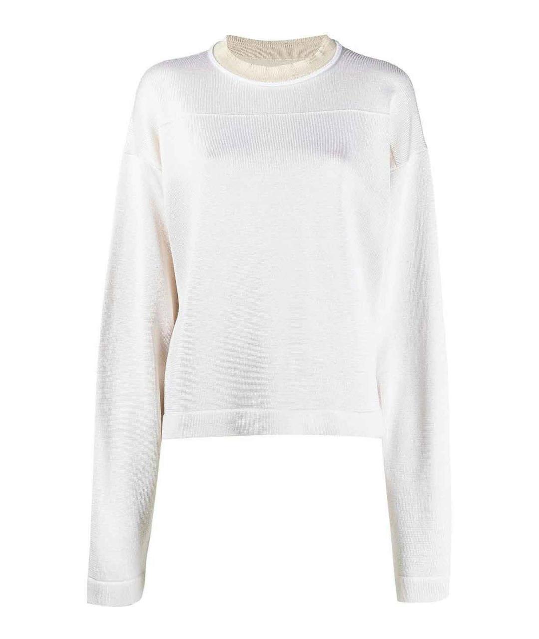 JIL SANDER Бежевый хлопковый джемпер / свитер, фото 1