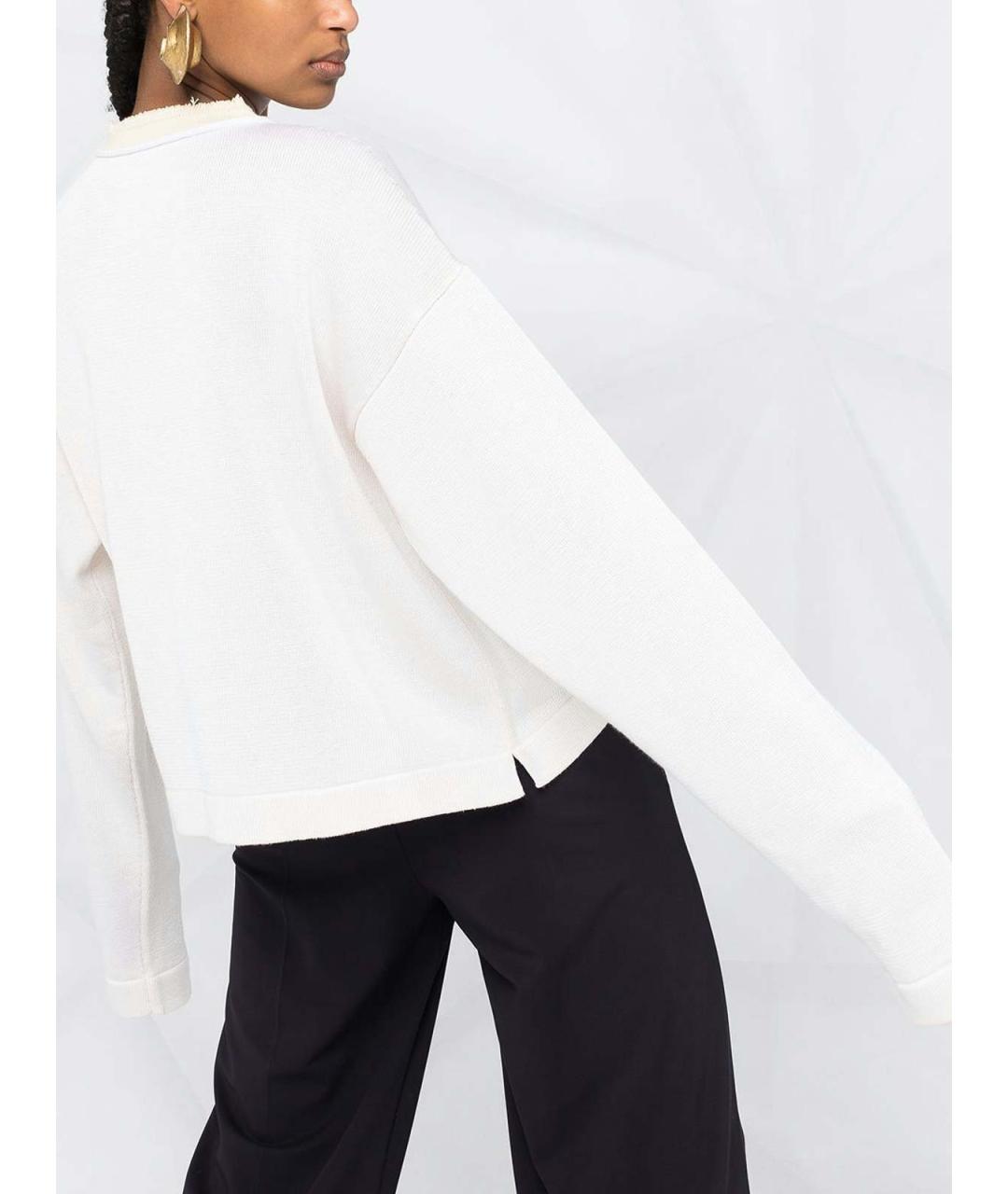 JIL SANDER Бежевый хлопковый джемпер / свитер, фото 2