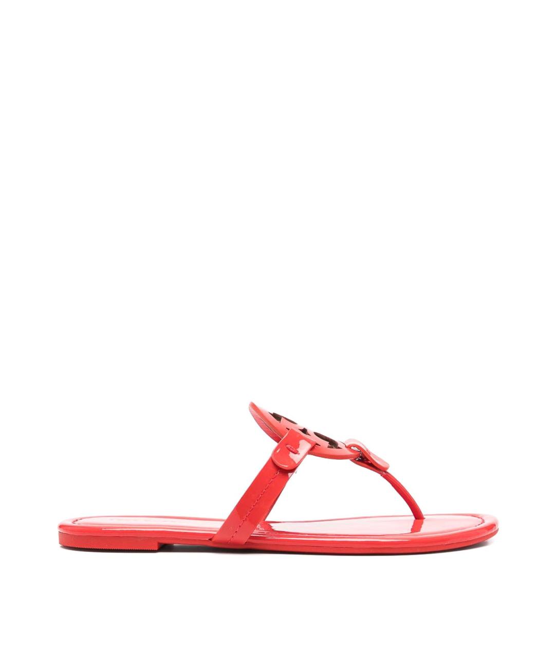 TORY BURCH Красные сандалии из лакированной кожи, фото 1