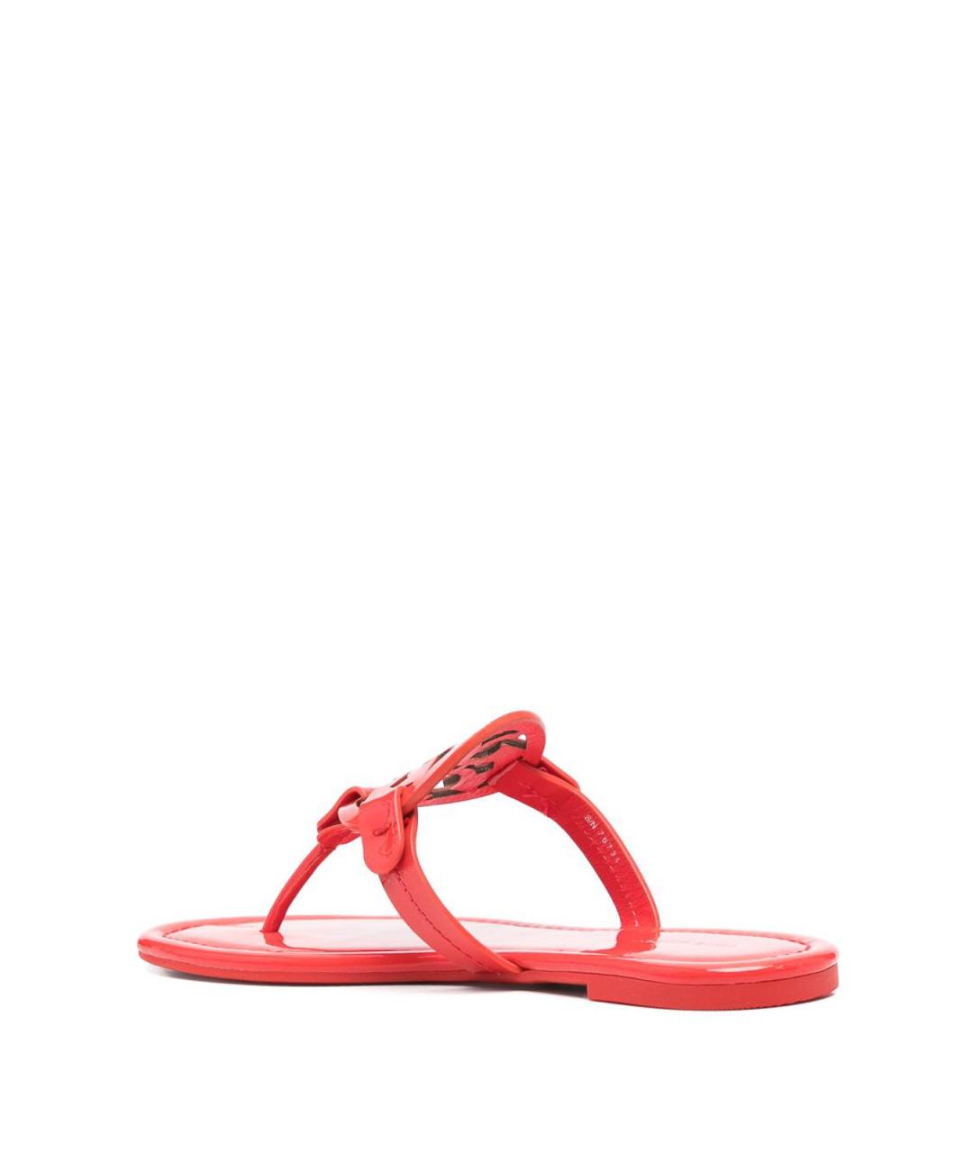 TORY BURCH Красные сандалии из лакированной кожи, фото 4