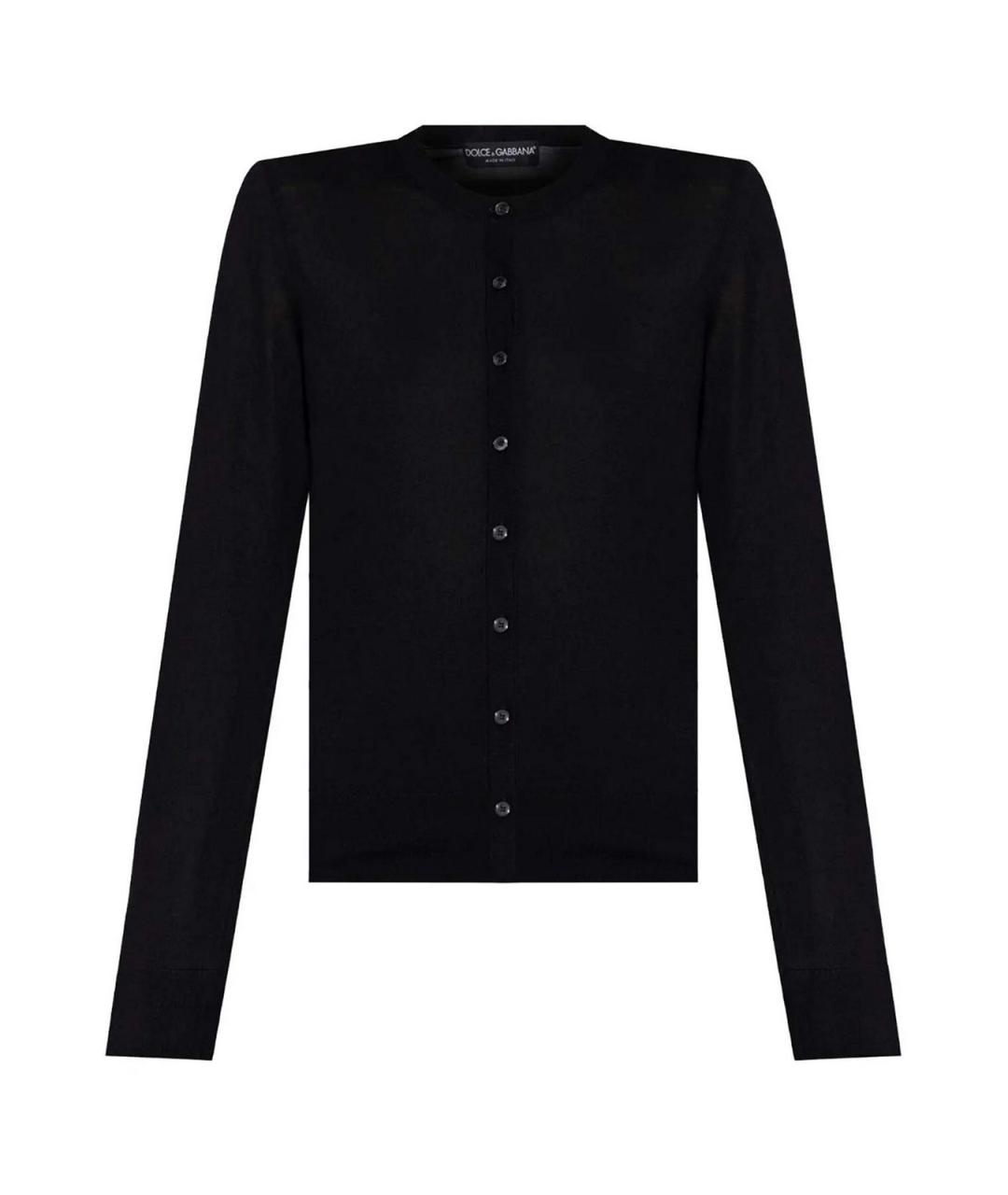 DOLCE&GABBANA Черный кашемировый кардиган, фото 1