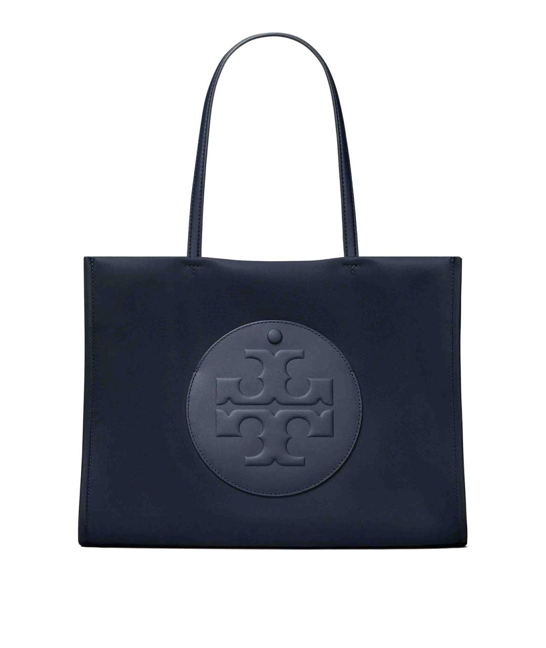 TORY BURCH Синяя тканевая сумка тоут, фото 1