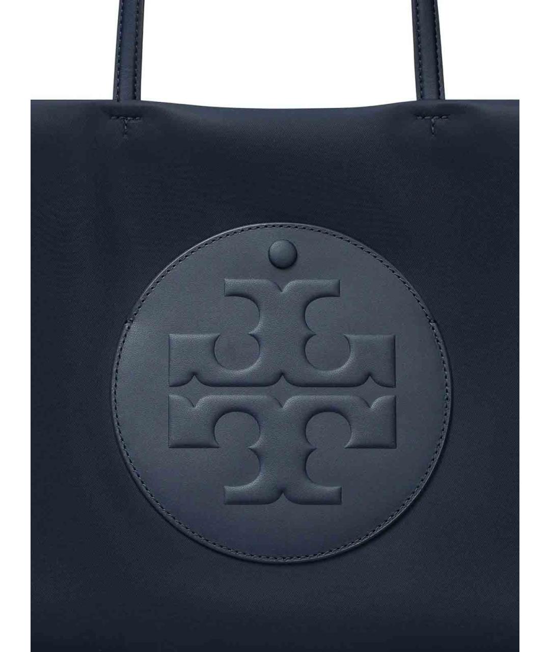 TORY BURCH Синяя тканевая сумка тоут, фото 4