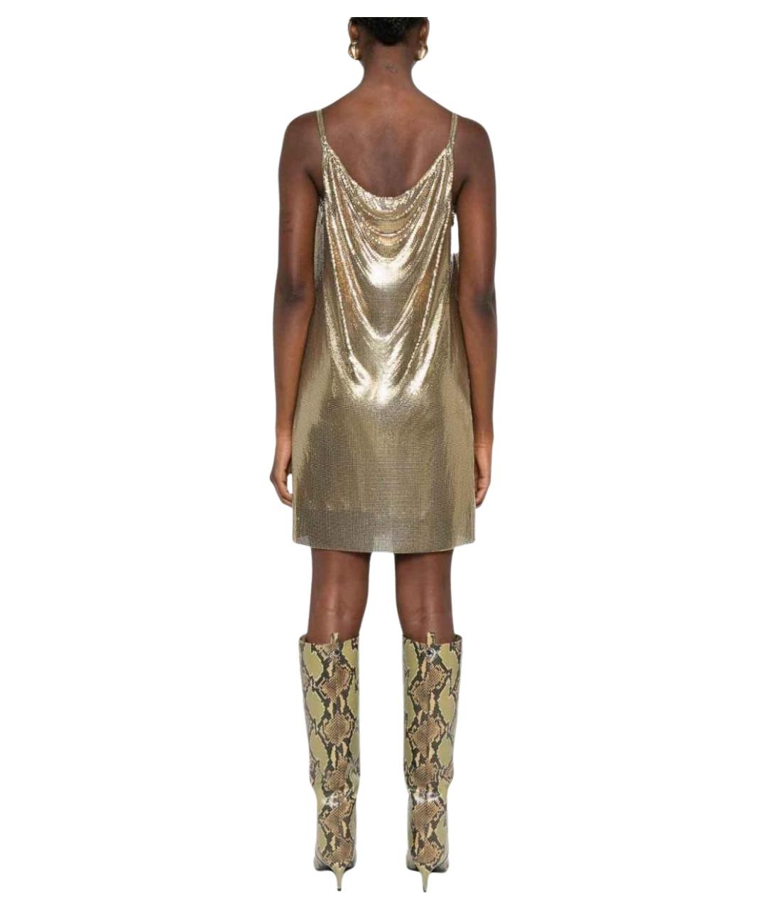 VERSACE Золотое коктейльное платье, фото 2