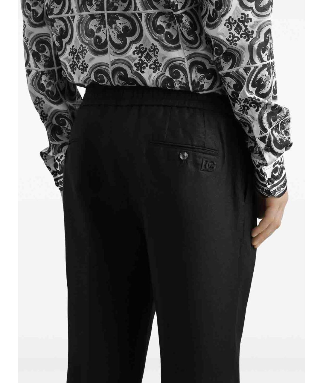 DOLCE&GABBANA Черный льняной спортивный костюм, фото 6