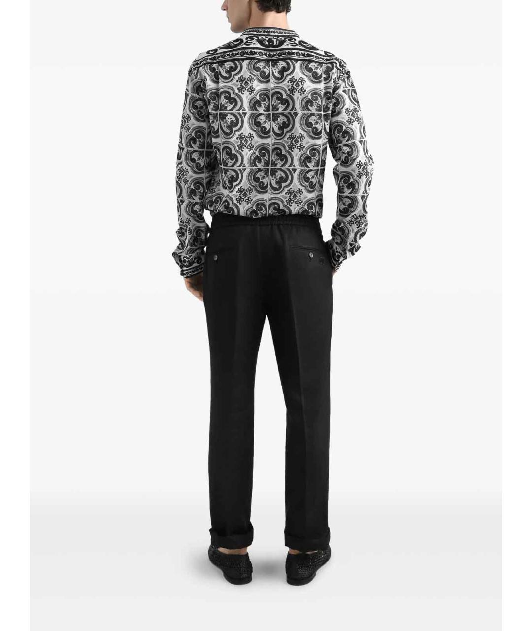 DOLCE&GABBANA Черный льняной спортивный костюм, фото 3