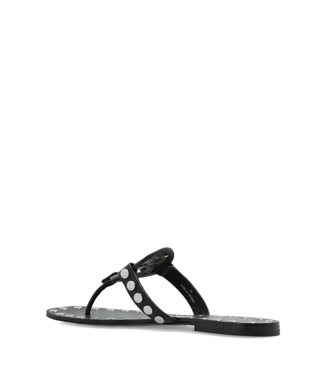 TORY BURCH Черные кожаные балетки, фото 4
