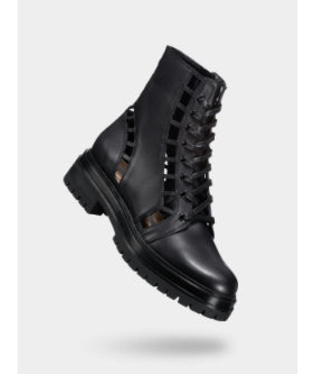 GIANVITO ROSSI Черные кожаные сапоги, фото 4