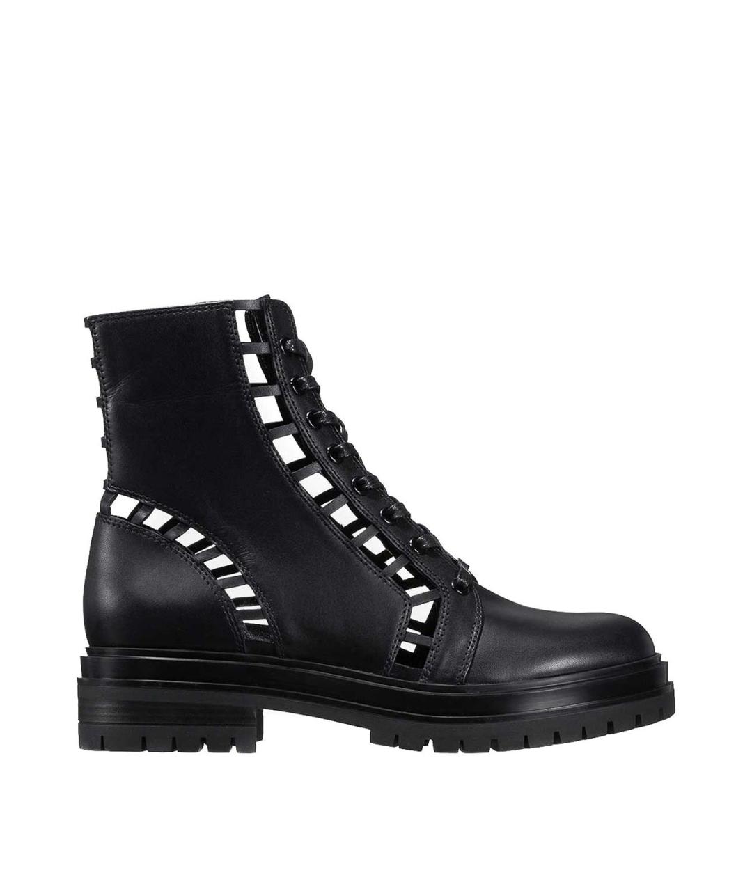 GIANVITO ROSSI Черные кожаные сапоги, фото 1
