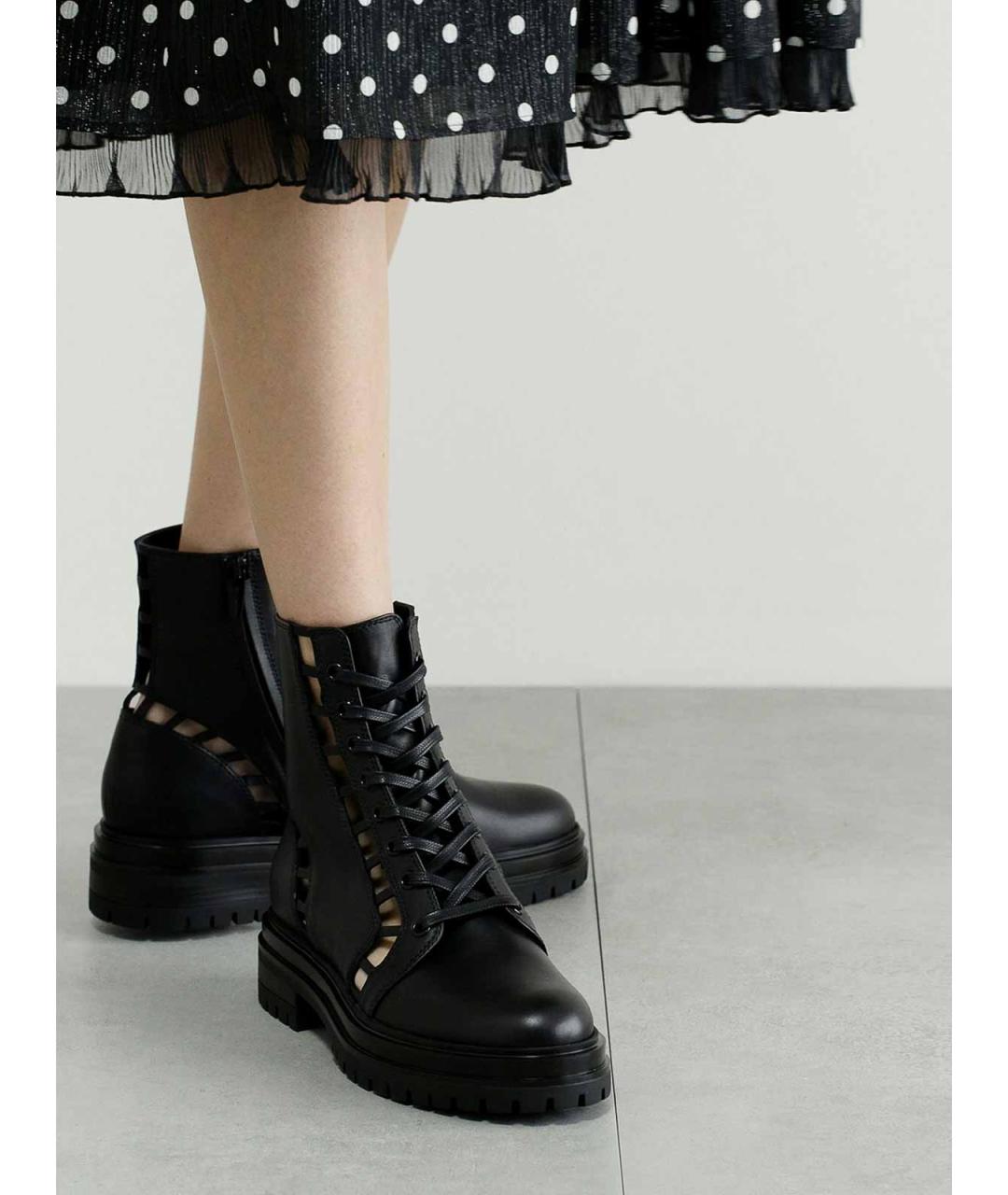 GIANVITO ROSSI Черные кожаные сапоги, фото 7