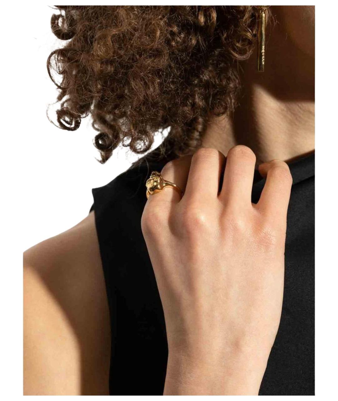 ALEXANDER MCQUEEN Золотое кольцо из желтого золота, фото 2