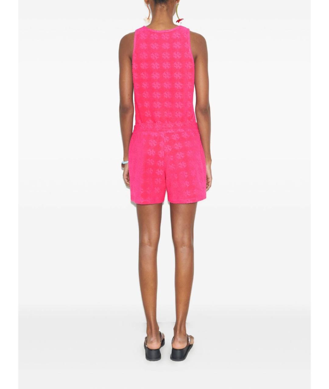 TORY BURCH Фуксия хлопковая майка, фото 4