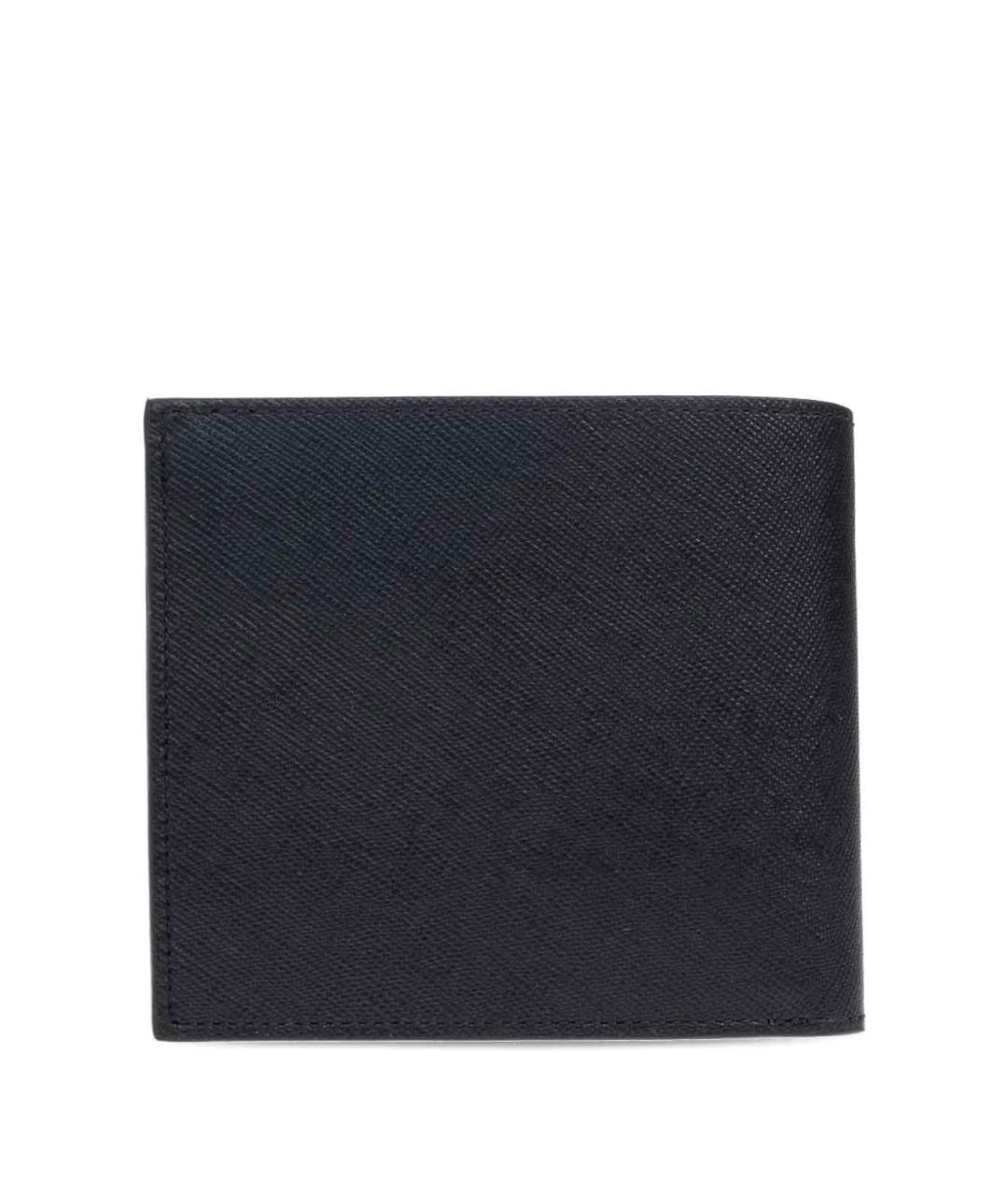 PAUL SMITH Черный кожаный кошелек, фото 4